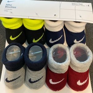 New Baby Nike Booties 0-6 Months